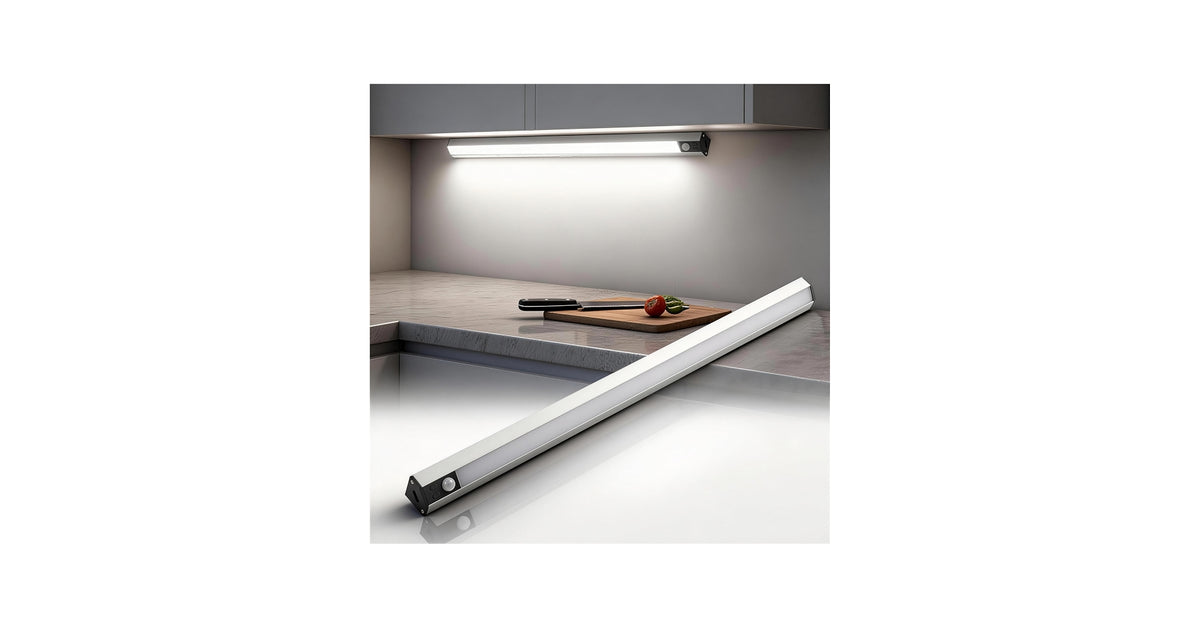 LED Motion Sensor Light Bar — USB-C Rechargeable, Wireless Under Cabinet Light
